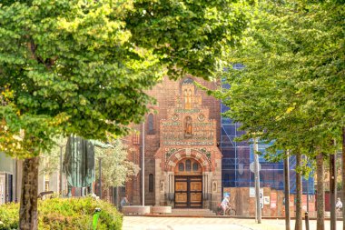 Odense, Danimarka - Ağustos 2022: Yazın Tarihi Merkez