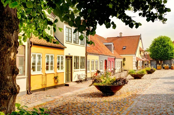 Odense Dinamarca Agosto 2022 Centro Histórico Verano — Foto de Stock