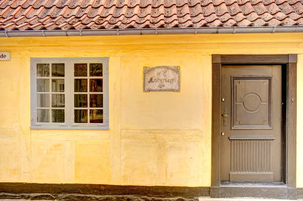 Odense Dinamarca Agosto 2022 Centro Histórico Verão — Fotografia de Stock