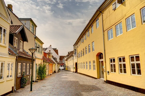 Odense Denemarken Augustus 2022 Historisch Centrum Zomer — Stockfoto