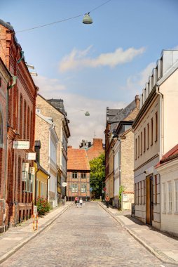 Lund, İsveç - Temmuz 2015: Yazın tarihi merkez