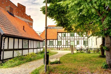 Lund, İsveç - Temmuz 2015: Yazın tarihi merkez