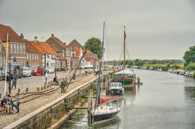 Ribe, Danimarka - Temmuz 2015: Yazın Tarihi Merkez