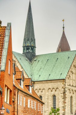 Ribe, Danimarka - Temmuz 2015: Yazın Tarihi Merkez