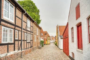 Ribe, Danimarka - Temmuz 2015: Yazın Tarihi Merkez