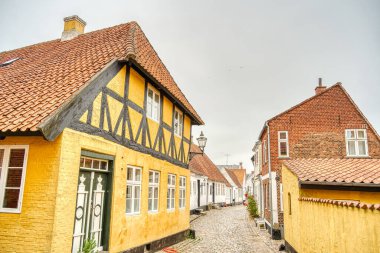 Ribe, Danimarka - Temmuz 2015: Yazın Tarihi Merkez