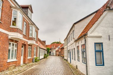 Ribe, Danimarka - Temmuz 2015: Yazın Tarihi Merkez