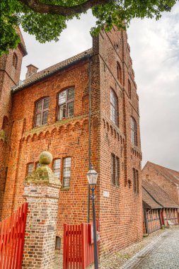 Ribe, Danimarka - Temmuz 2015: Yazın Tarihi Merkez