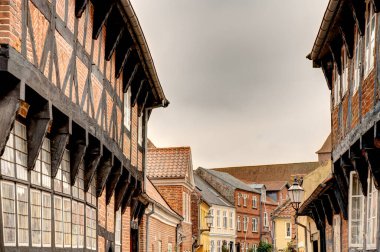 Ribe, Danimarka - Temmuz 2015: Yazın Tarihi Merkez