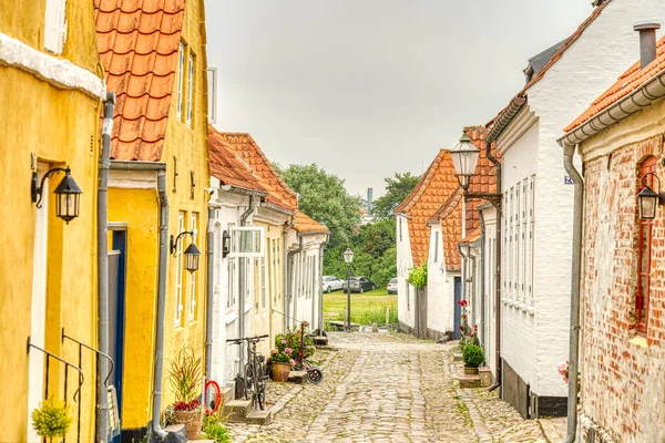 Ribe, Danimarka - Temmuz 2015: Yazın Tarihi Merkez