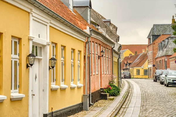 Ribe Denemarken Juli 2015 Historisch Centrum Zomer — Stockfoto