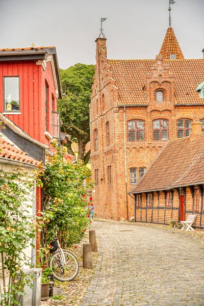 Ribe Dinamarca Julio 2015 Centro Histórico Verano — Foto de Stock