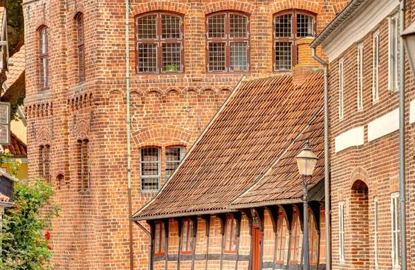 Ribe Danimarca Luglio 2015 Centro Storico Estate — Foto Stock