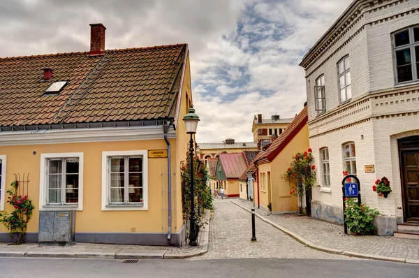 Ystad Suécia Julho 2015 Centro Histórico Horário Verão — Fotografia de Stock