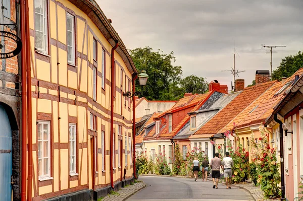 Ystad Zweden Juli 2015 Historisch Centrum Zomer — Stockfoto