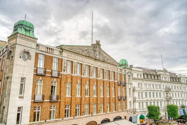 Helsingborg Schweden August 2022 Historisches Zentrum Bei Bewölktem Wetter — Stockfoto