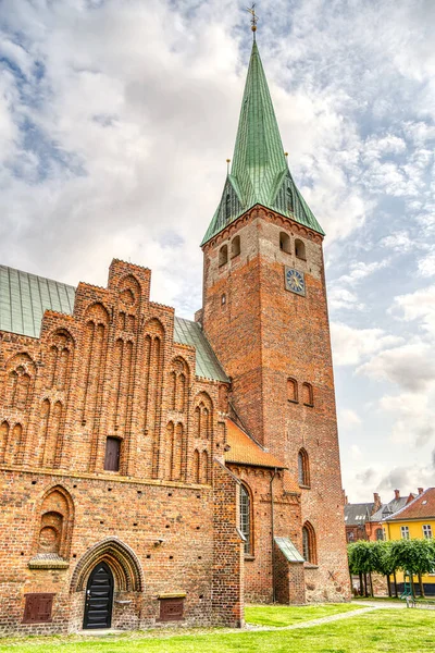 Helsingor Denmark August 2022 Historical Center Cloudy Weather — Stock Photo, Image