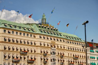 Stockholm, İsveç - Ağustos 2022: Stockholm Tarih Merkezi 'nde HDR Görüntü