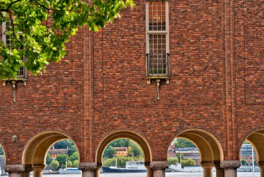 Stockholm, İsveç - Ağustos 2022: Stockholm Tarih Merkezi 'nde HDR Görüntü