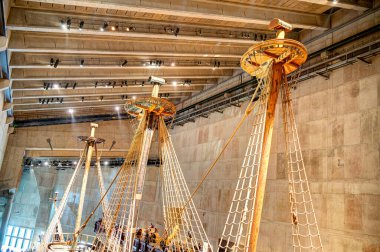 Stockholm, İsveç - Ağustos 2022: Vasa savaş gemisi, HDR Görüntü