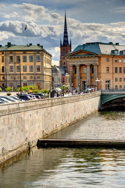 Stockholm Augusti 2022 Hdr Bild Från Stockholms Historiska Centrum — Stockfoto