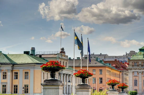 Стокгольм Швеція Серпень 2022 Hdr Image Made Stockholm Historical Center — стокове фото