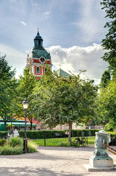 Estocolmo Suécia Agosto 2022 Imagem Hdr Feita Estocolmo Centro Histórico — Fotografia de Stock