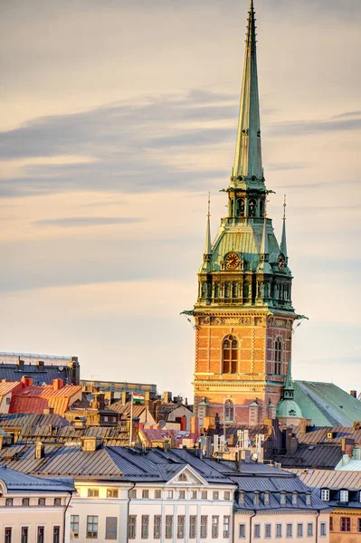 Stockholm Sweden August 2022 Hdr Image Made Stockholm Historical Centre — 图库照片