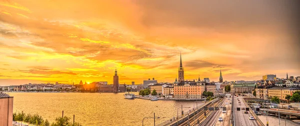 Stockholm Augusti 2022 Hdr Bild Från Stockholms Historiska Centrum — Stockfoto