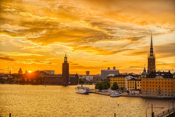 Stockholm Augusti 2022 Hdr Bild Från Stockholms Historiska Centrum — Stockfoto