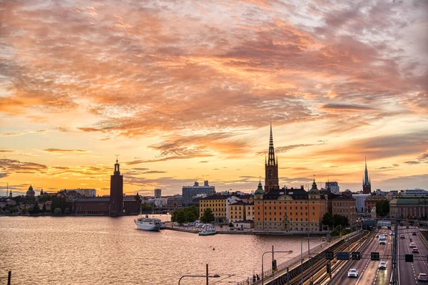 Stockholm Augusti 2022 Hdr Bild Från Stockholms Historiska Centrum — Stockfoto