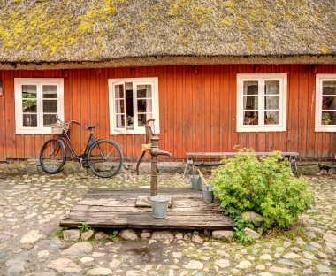 Stockholm, İsveç - Ağustos 2022: Skansen ve Curgarden, HDR Image