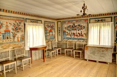 Stockholm, İsveç - Ağustos 2022: Skansen ve Curgarden, HDR Image