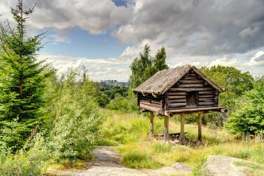 Stockholm, İsveç - Ağustos 2022: Skansen ve Curgarden, HDR Image