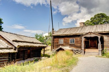 Stockholm, İsveç - Ağustos 2022: Skansen ve Curgarden, HDR Image