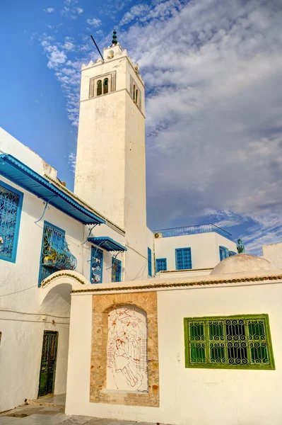 Sidi Bou Said Tunus Eylül 2022 Güneşli Havada Tarihi Merkez — Stok fotoğraf