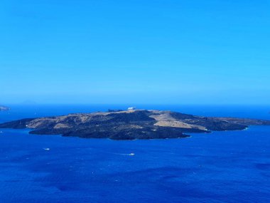 Santorini adasının güzel manzarası