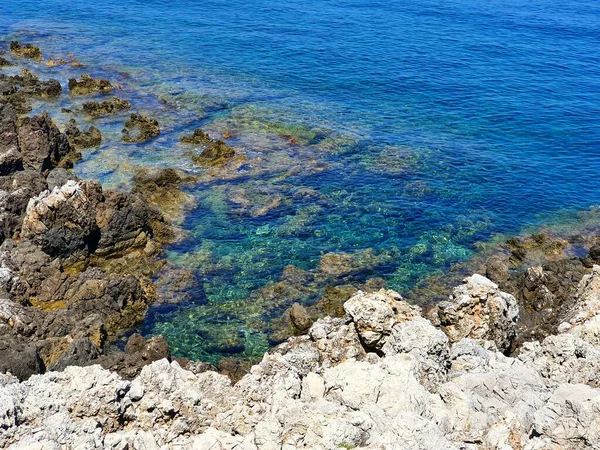 Costa Rocciosa Del Mar Mediterraneo — Foto Stock