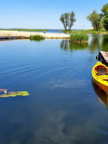 Hermoso Paisaje Verano Del Lago — Foto de Stock