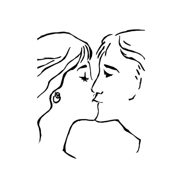 Woman kissing a man illustration, Drawing Kiss Love Cartoon Sketch, Kissing  couple transparent background PNG clipart