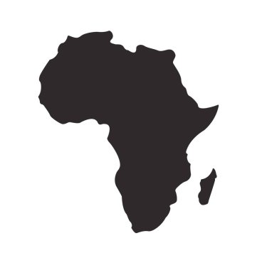 Afrika kıtasının silüeti basitleştirildi