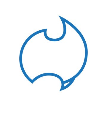 Avusturalya haritası biçimlendirilmiş şirin karikatür