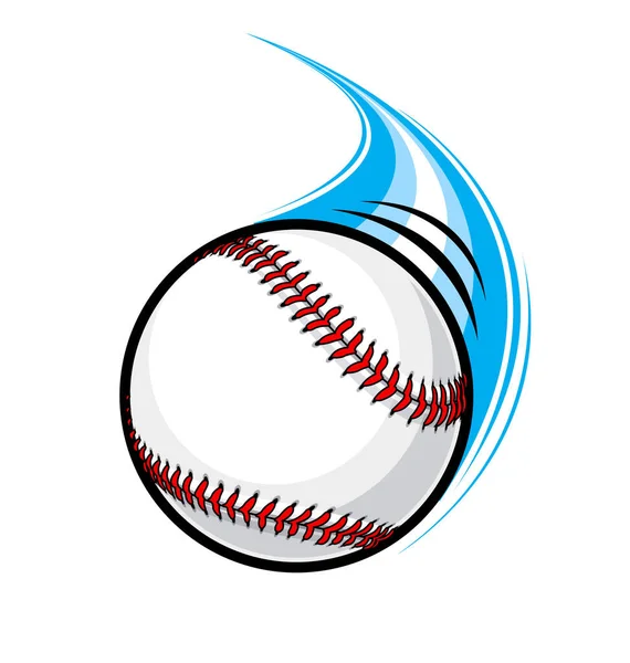 Szybkie Tempo Latające Baseball — Wektor stockowy