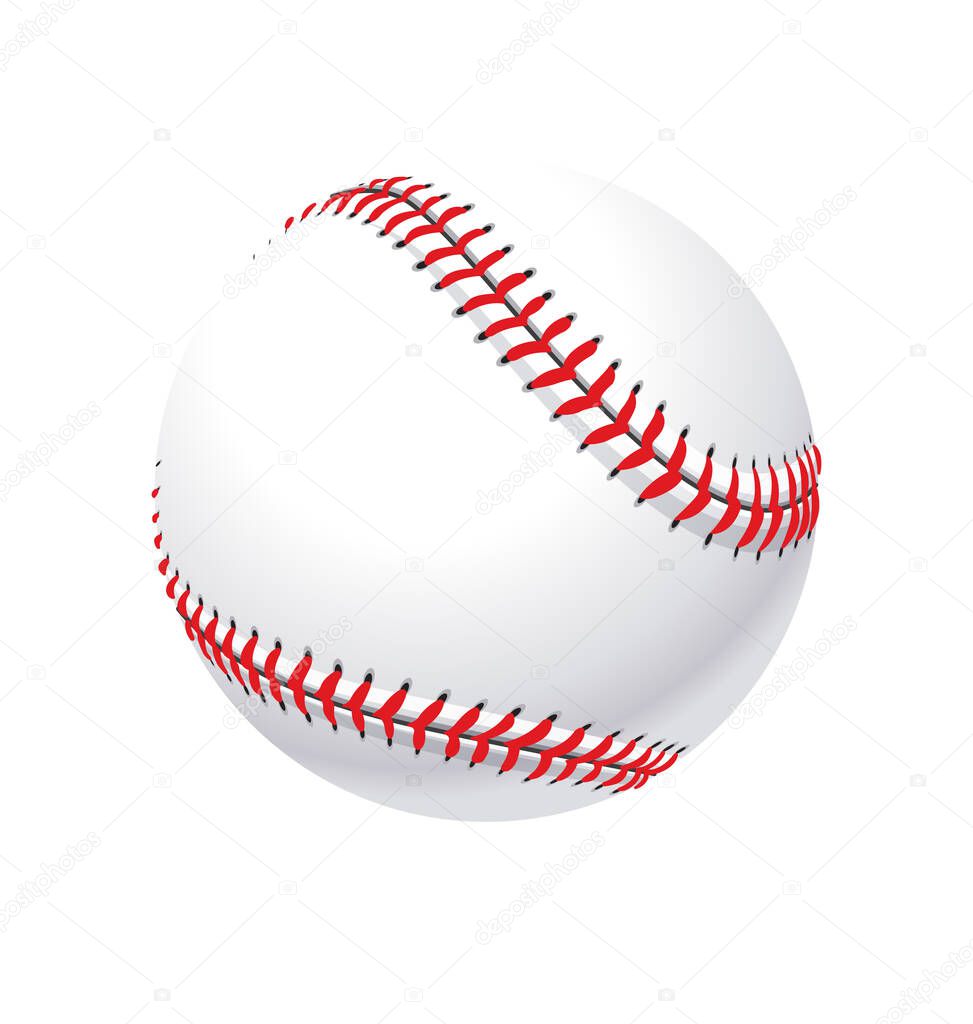 Realistic shaded classic baseball