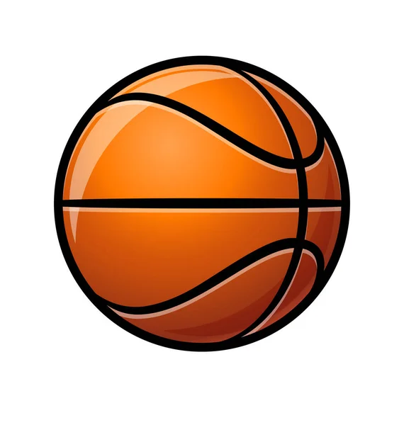 Помаранчевий Баскетбол Форма Серця Значок — стоковий вектор