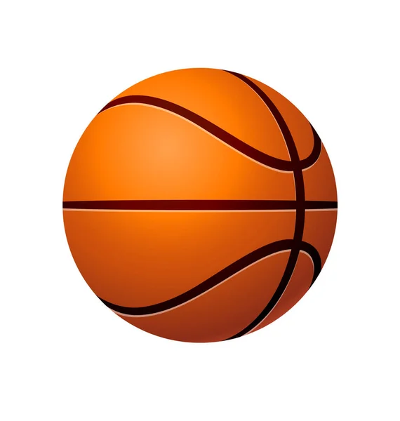 Stilisierter Klassischer Orange Basketball — Stockvektor