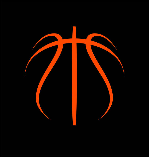 простой логотип классического баскетбола