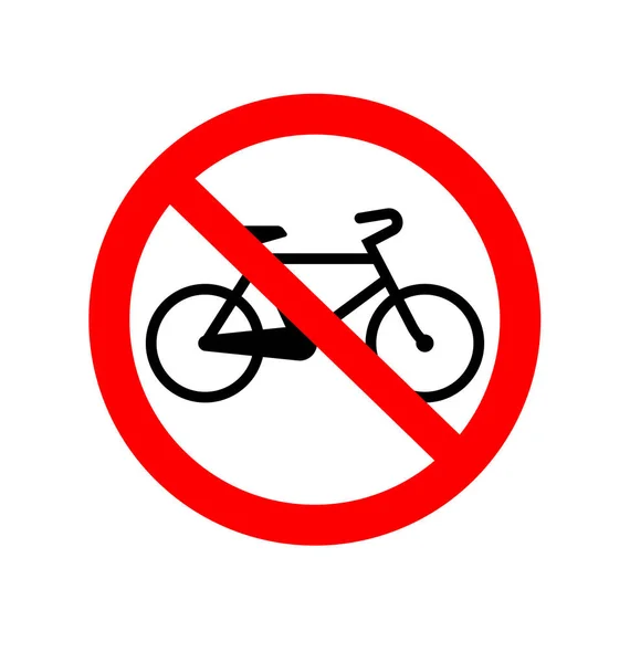 Κλασικό Καμία Πινακίδα Ποδηλασίας — Διανυσματικό Αρχείο