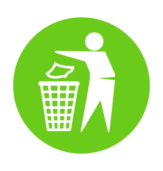 Βάλτε Σκουπίδια Σας Στο Σύμβολο Κάδο — Διανυσματικό Αρχείο