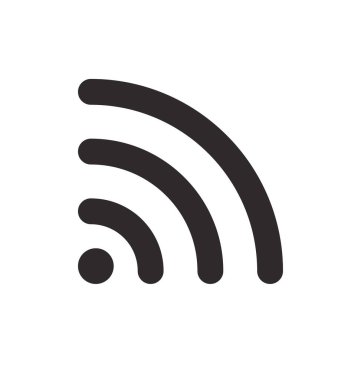 Basit bir wifi sinyal simgesi